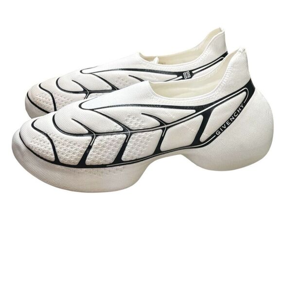 Givenchy TK 360 Plus Low Top Mesh Sneakers in White/Black NWB Size 45 main image 9